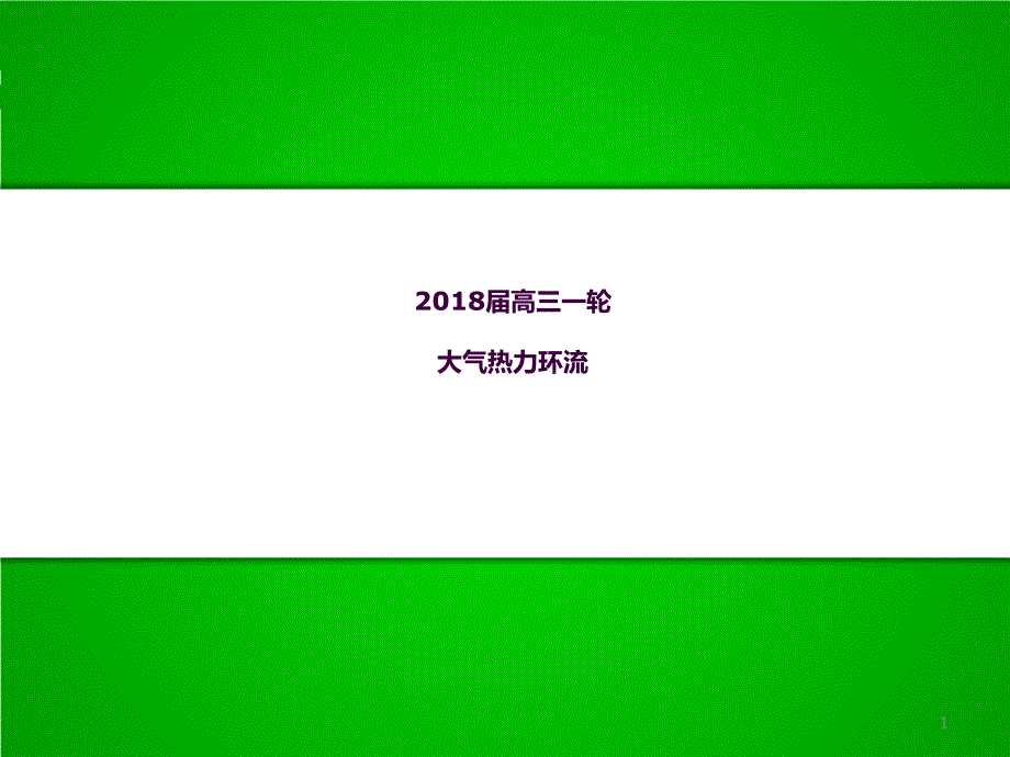 高三一轮复习热力环流ppt课件_第1页