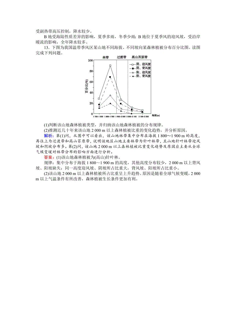 高考地理二轮复习 阶段能力测试一 Word版含解析_第4页