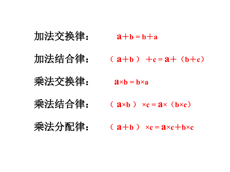 五年级数学课件上册简易方程复习_第4页