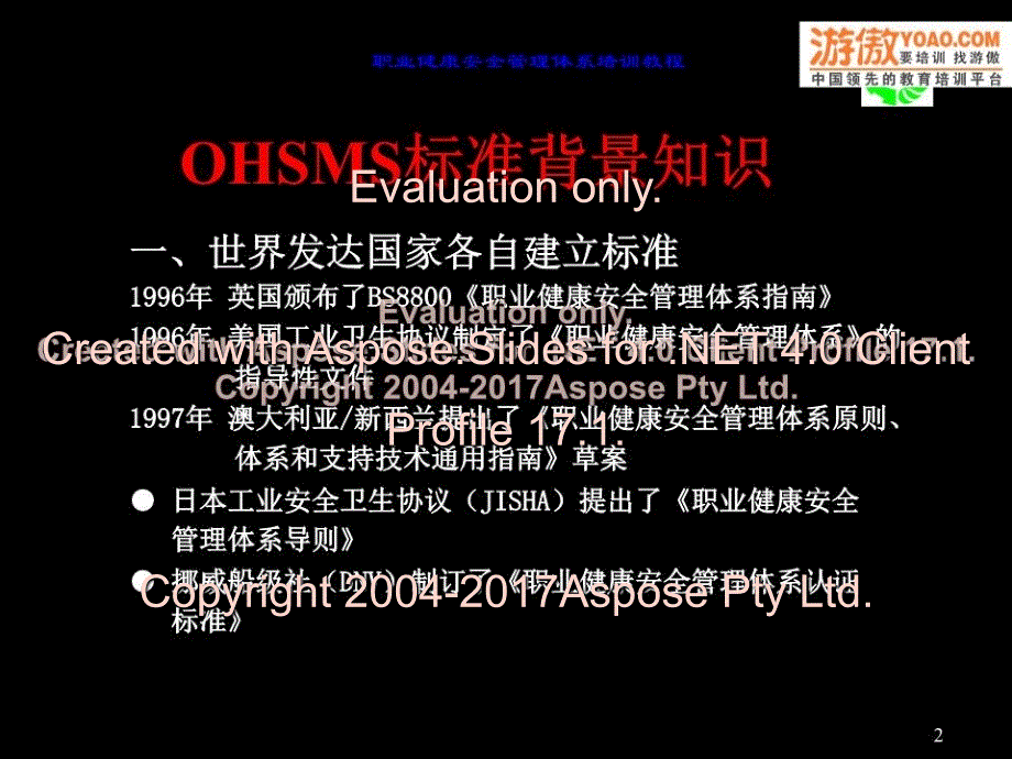 OHSMS职业健康安全管理体系标准讲义_第2页