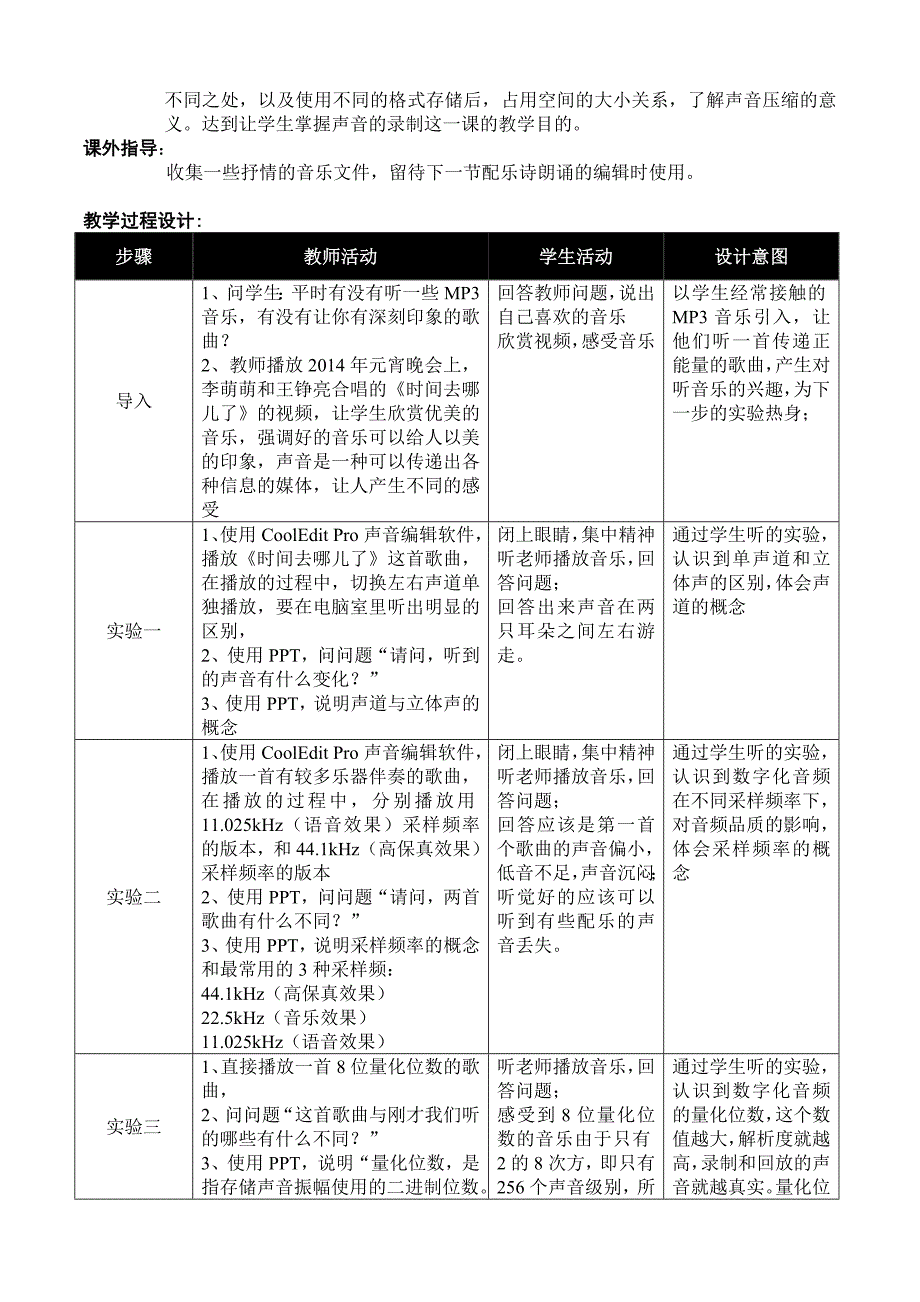 3.1 声音的录制 教学设计.doc_第3页