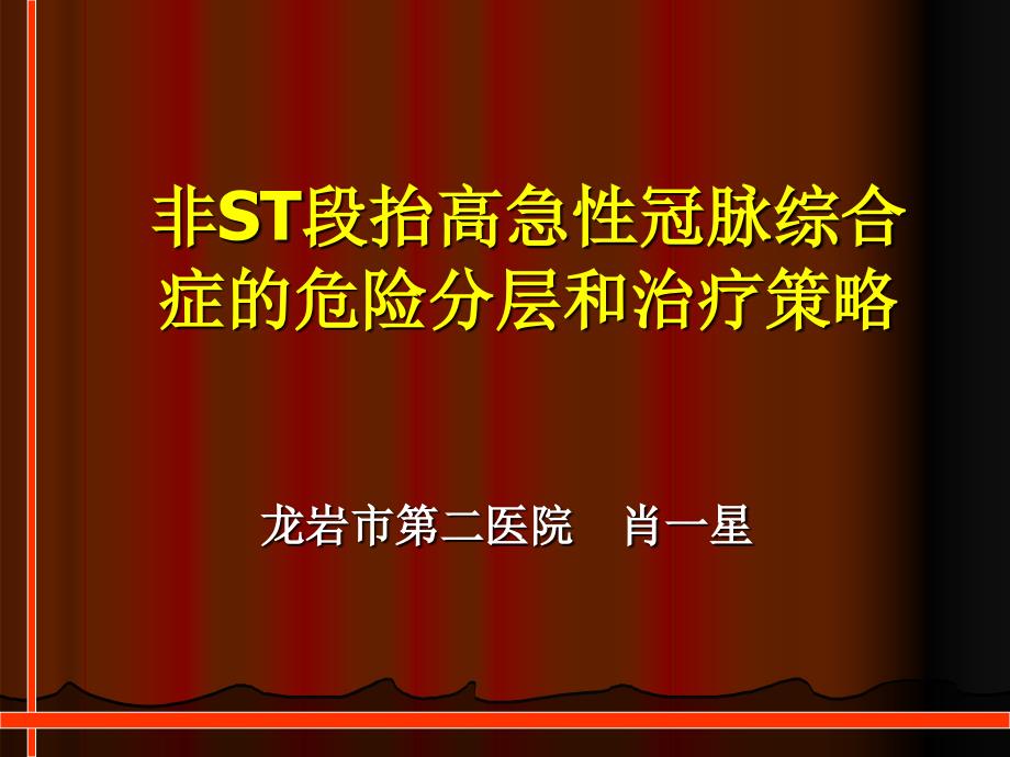 NSTEACS危险分层和治疗策略肖0810_第2页