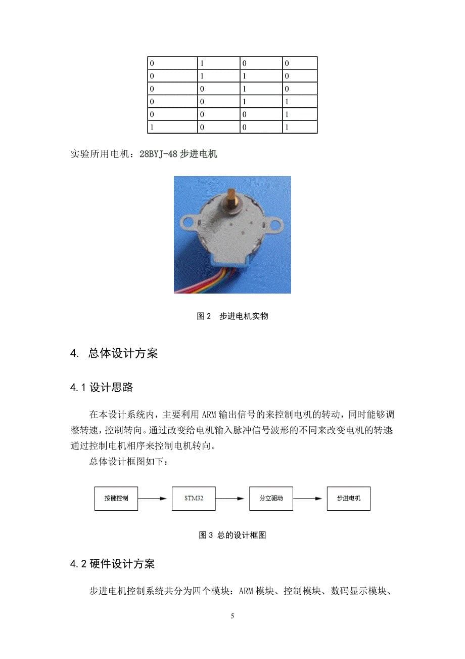 基于ARM的步进电机控制系统毕业设计_第5页