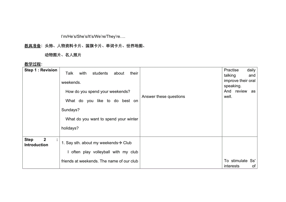 五年级英语下册Unit9教案_第3页