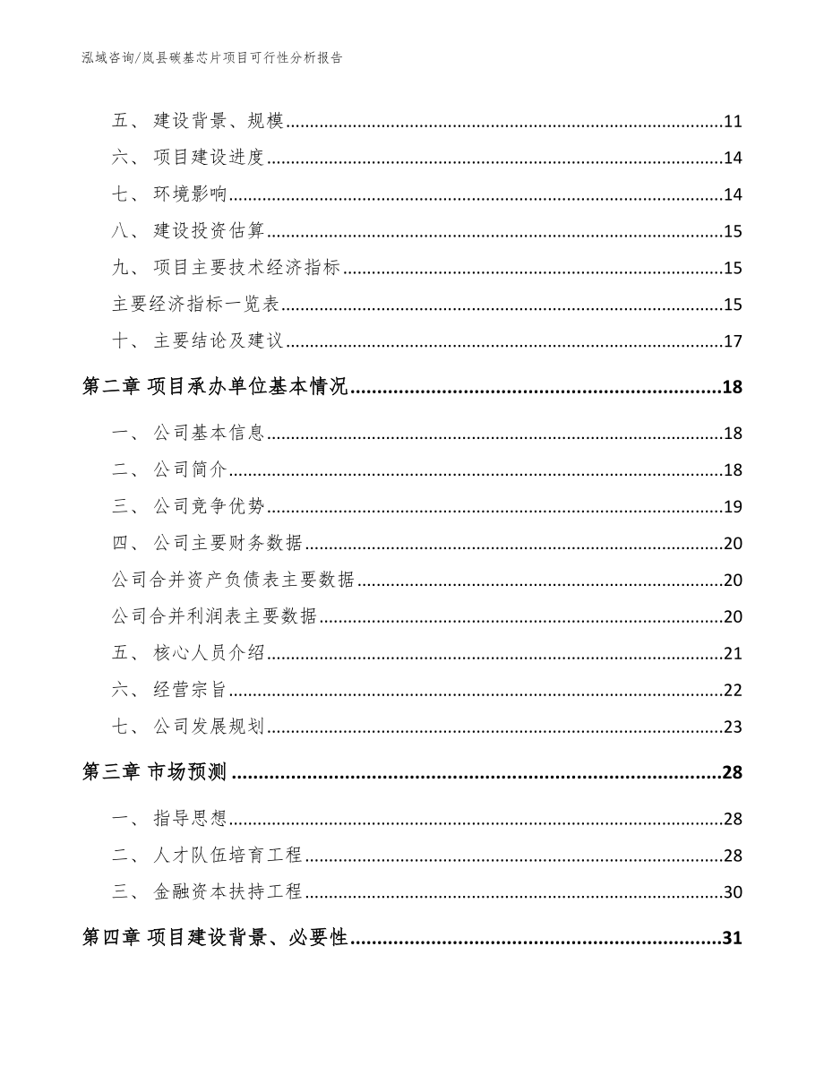 岚县碳基芯片项目可行性分析报告_第3页