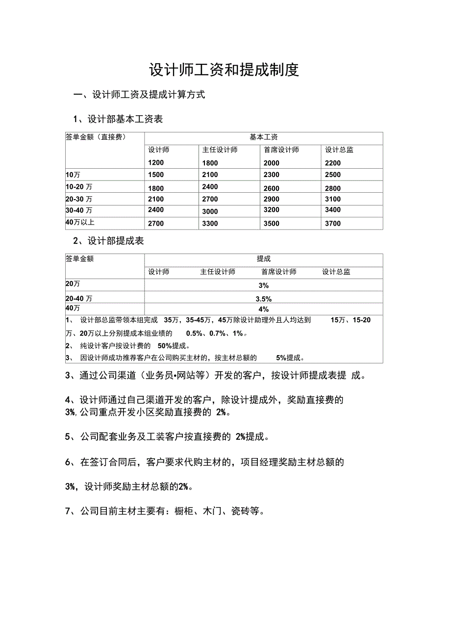 设计师工资和提成制度20140326_第1页