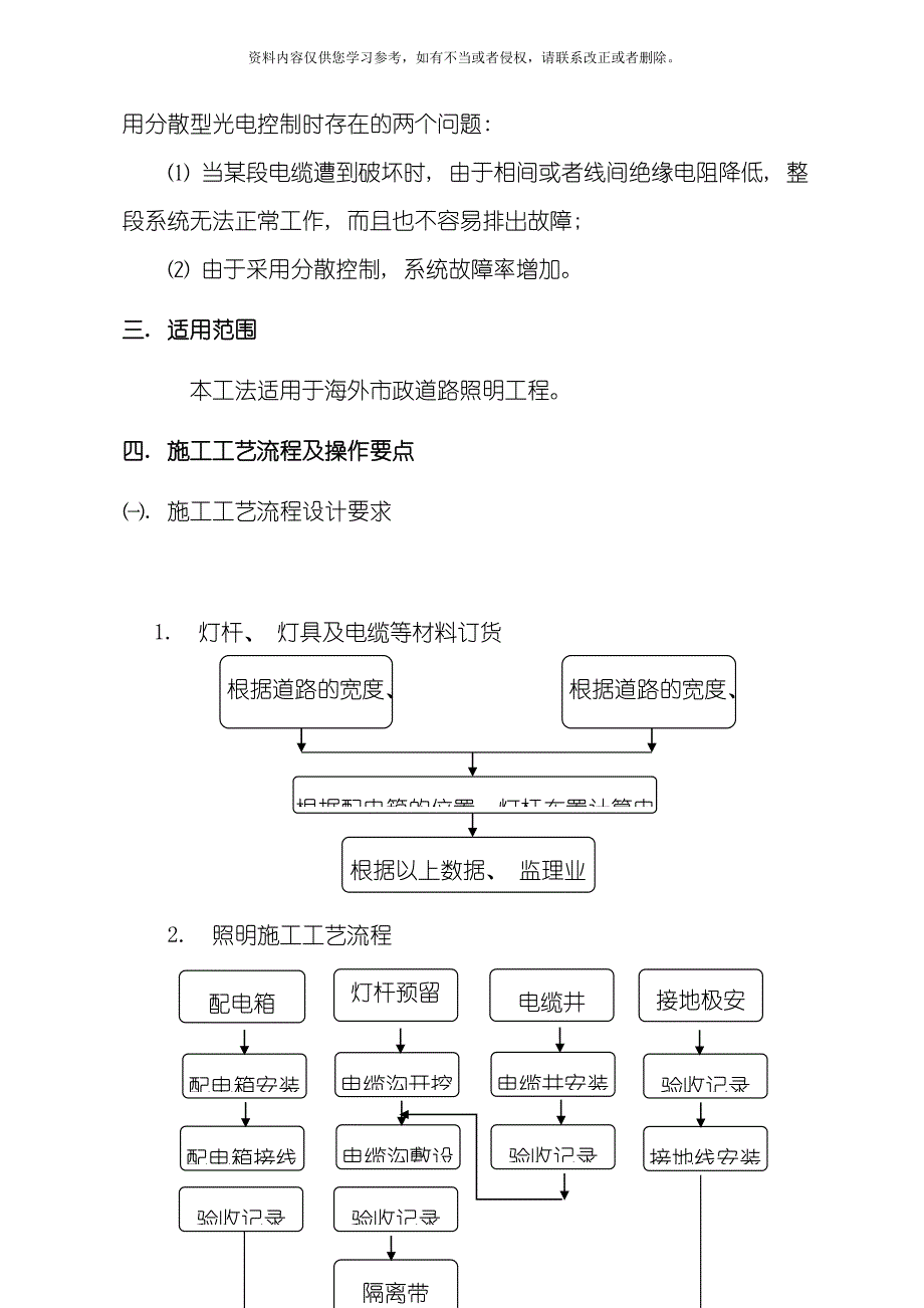 市政工程照明系统工程施工工法模板.doc_第2页