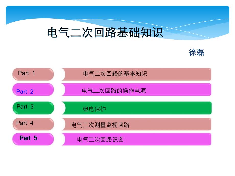 电气二次回路基础知识PPT通用课件_第1页