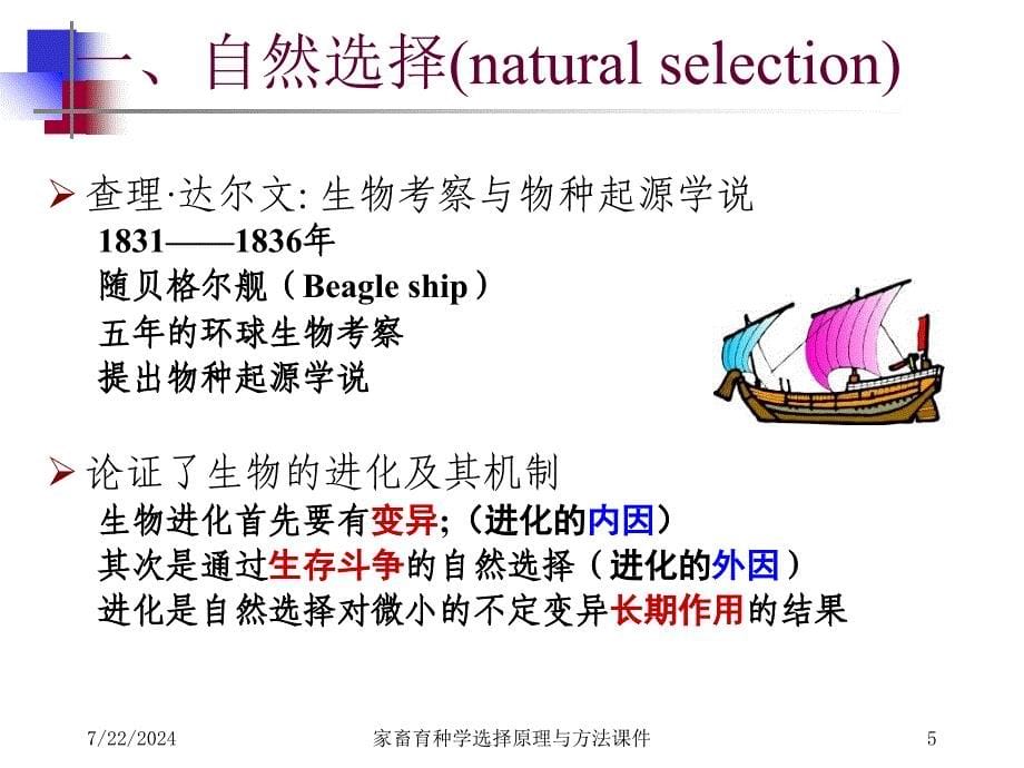 家畜育种学选择原理与方法课件_第5页