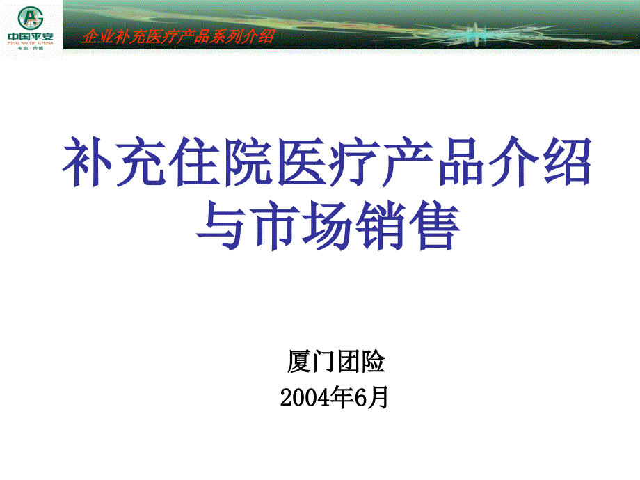 企业补充医疗账户式讲座29页医药保健课件_第1页