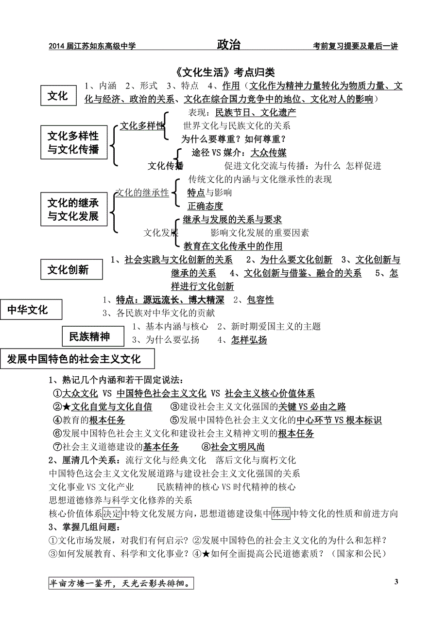 政治-2014年如东中学最后一讲_第3页