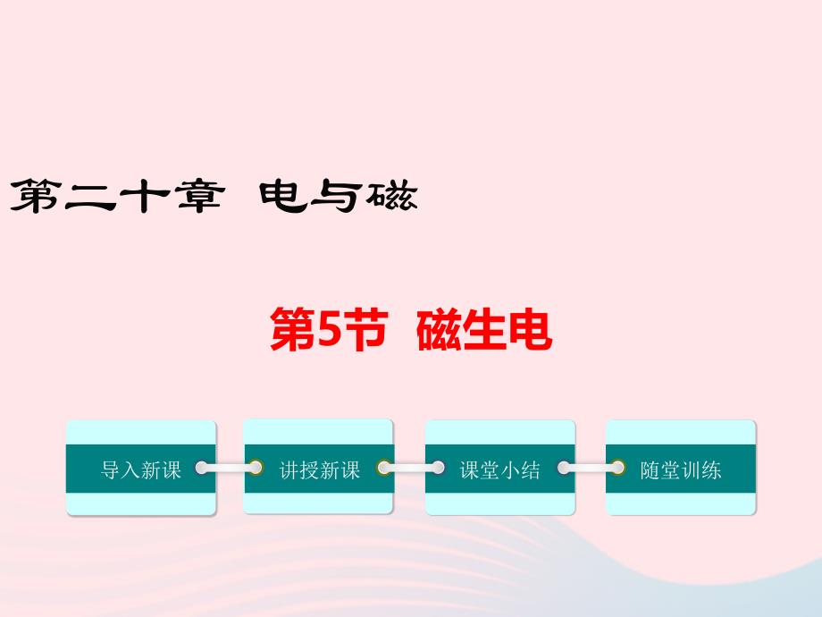 最新九年级物理全册第二十章第5节磁生电课件新版新人教版新版新人教级全册物理课件_第1页