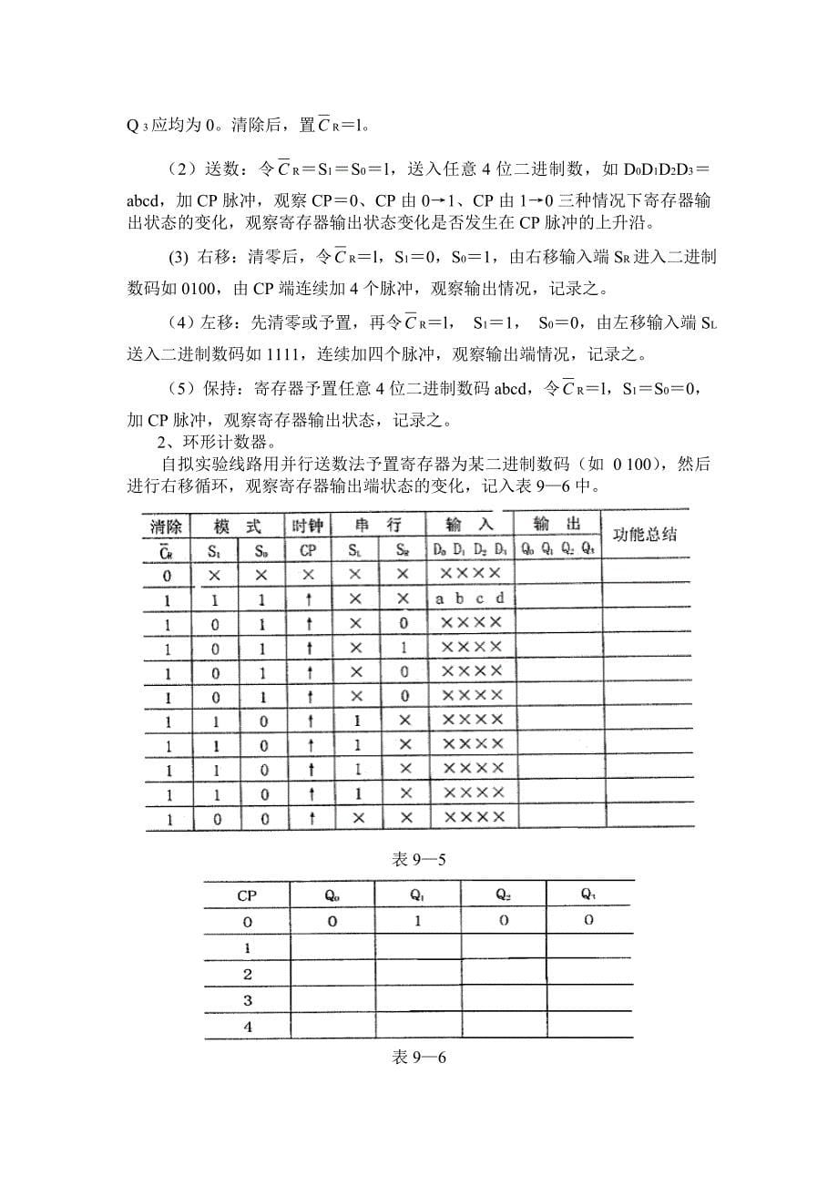 湖南工大-数电实验六移位寄存器及其应用_第5页