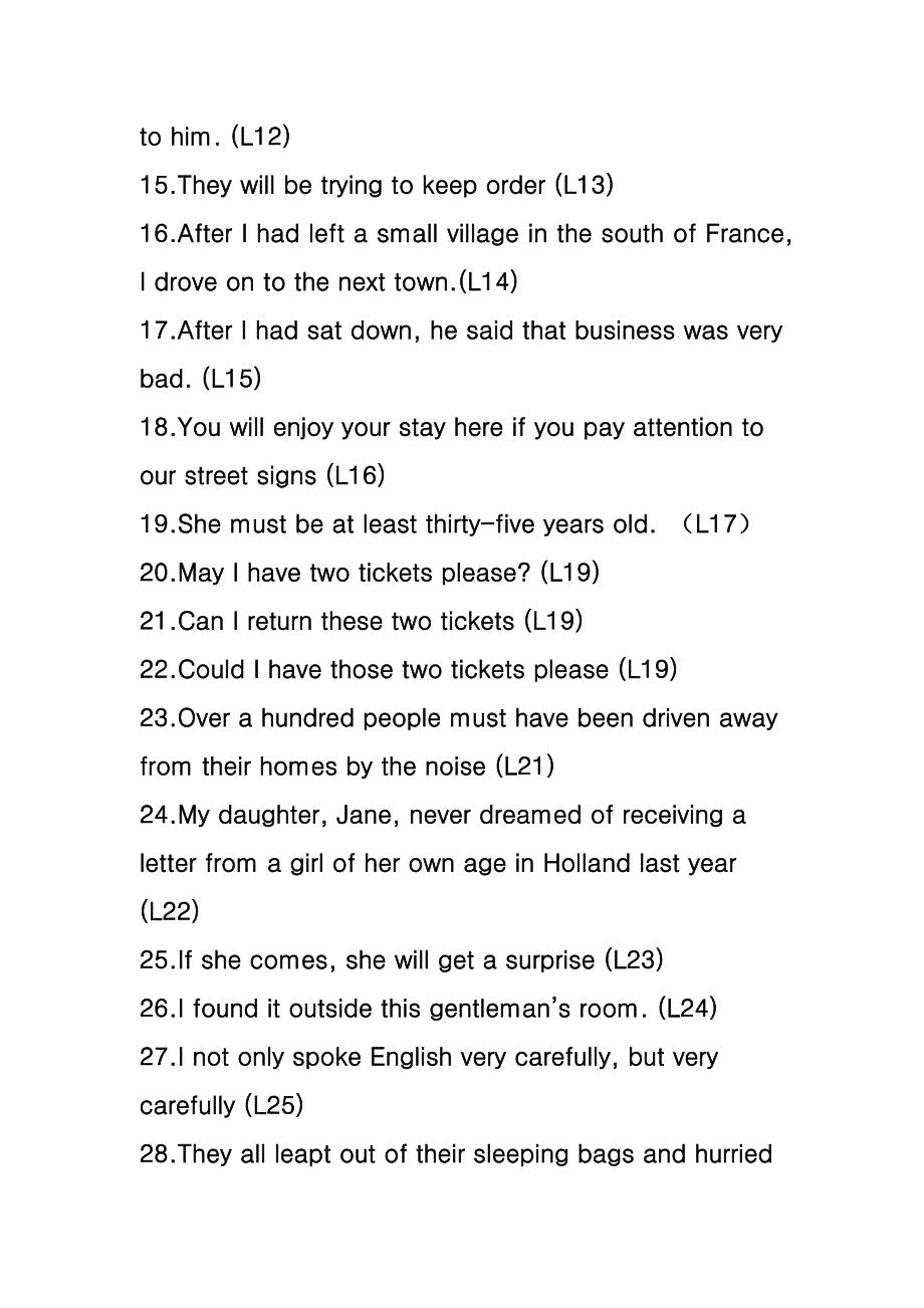 新概念英语第二册背诵100句_第2页