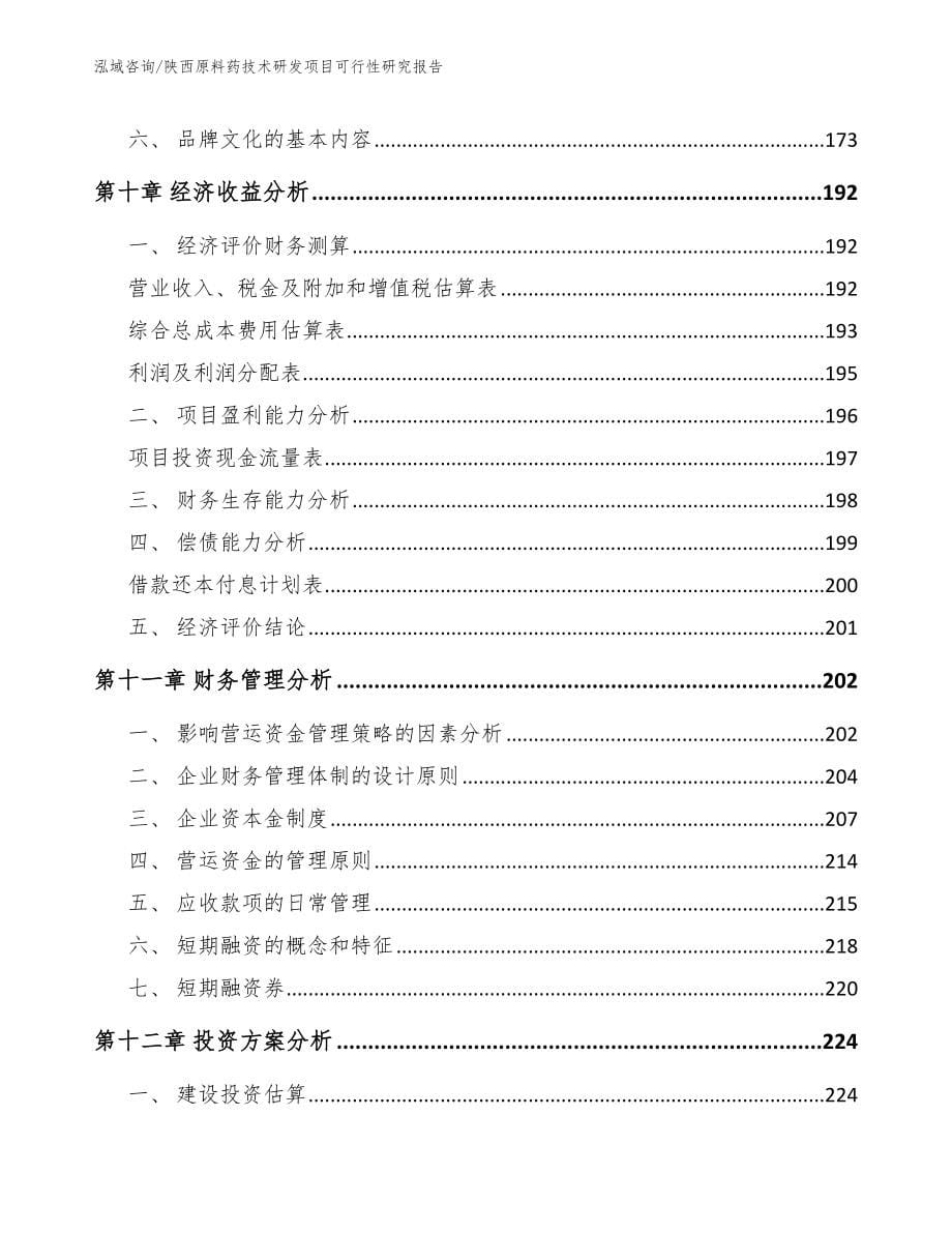 陕西原料药技术研发项目可行性研究报告【模板参考】_第5页