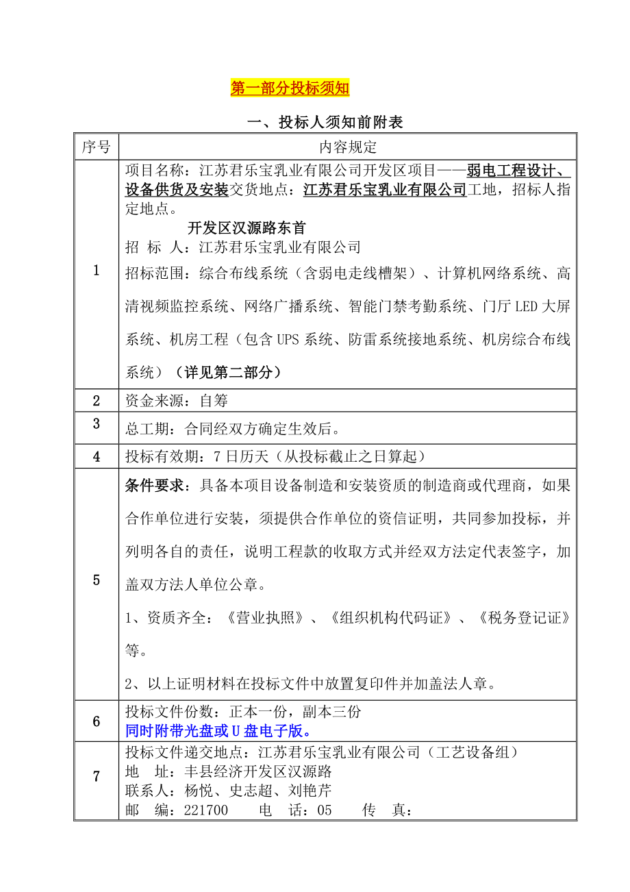 新工厂弱电工程招标书_第4页