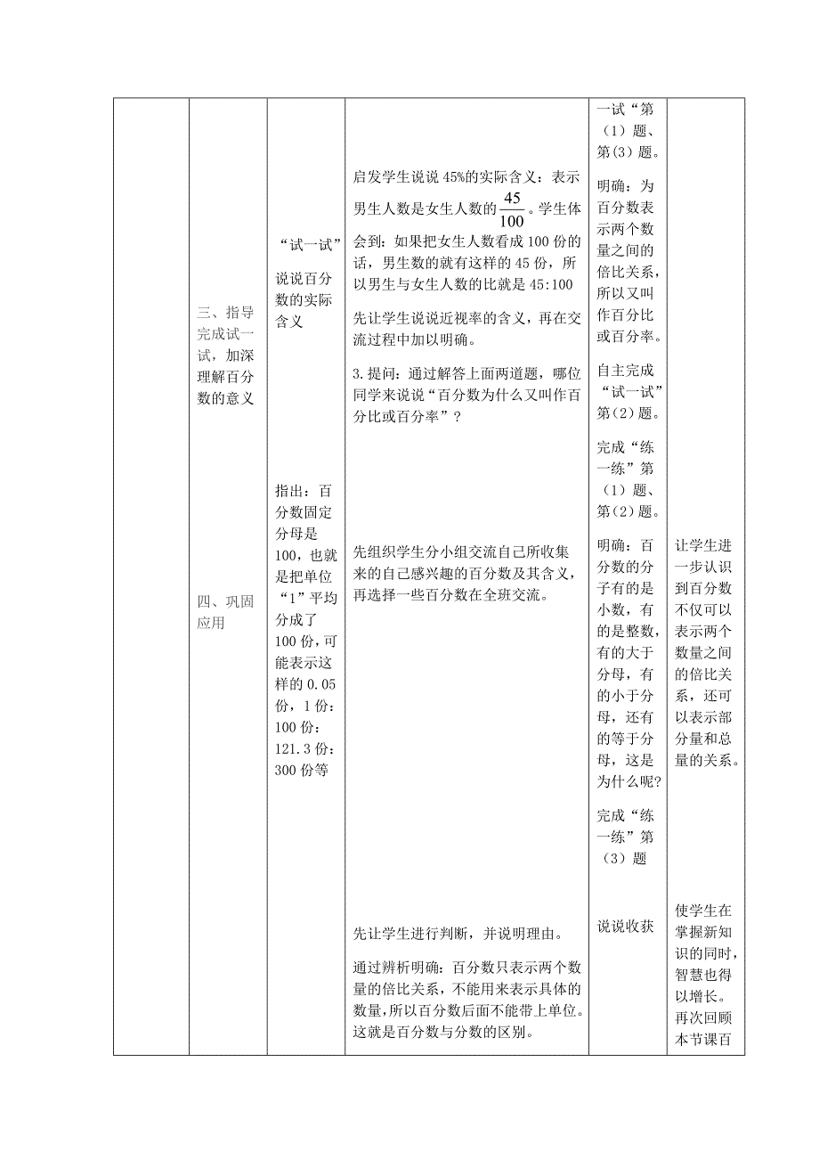 《百分数的意义和写法》教学设计.doc_第4页