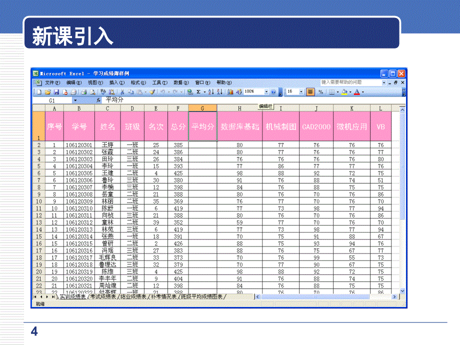 Excel2003工作表的基本操作_第4页