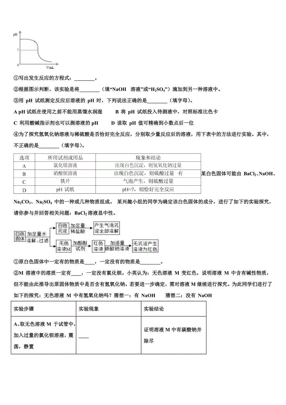 四川省成都市高新实验中学2023年中考五模化学试题（含解析）.doc_第4页