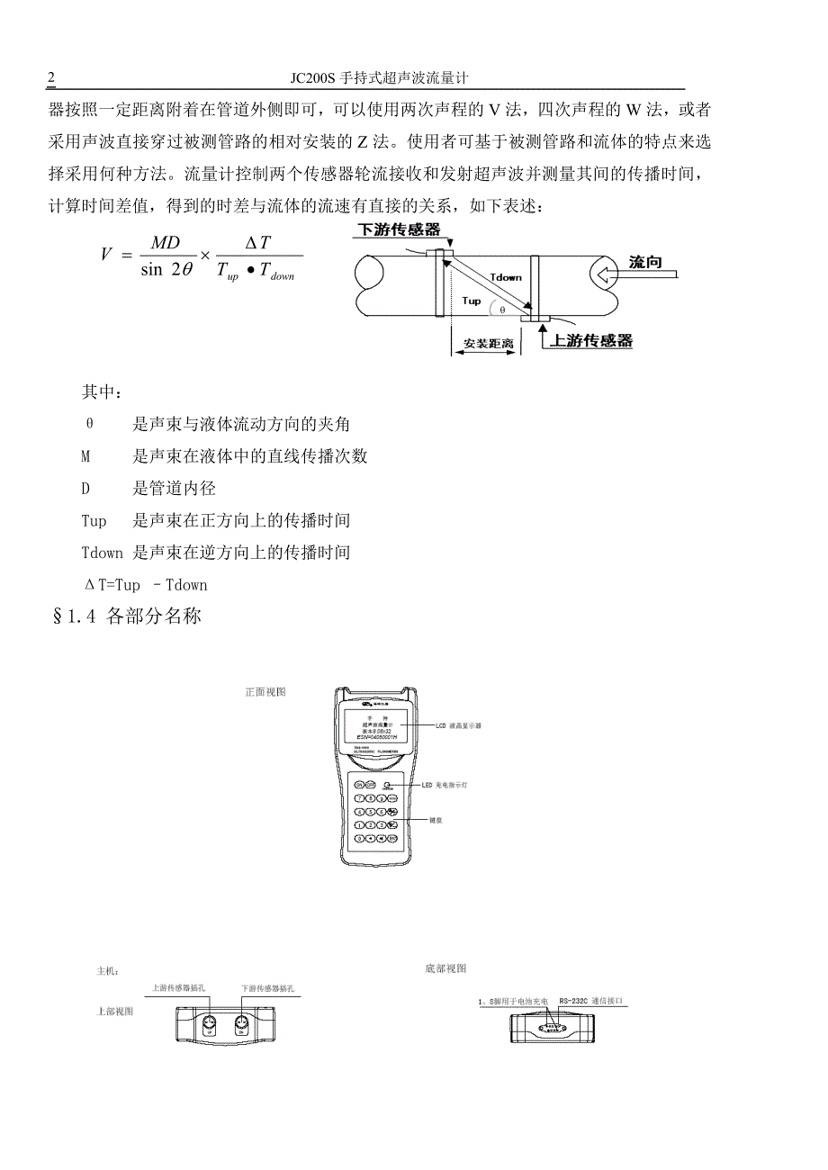 基于JC200S手持式超声波流量计设计_第2页