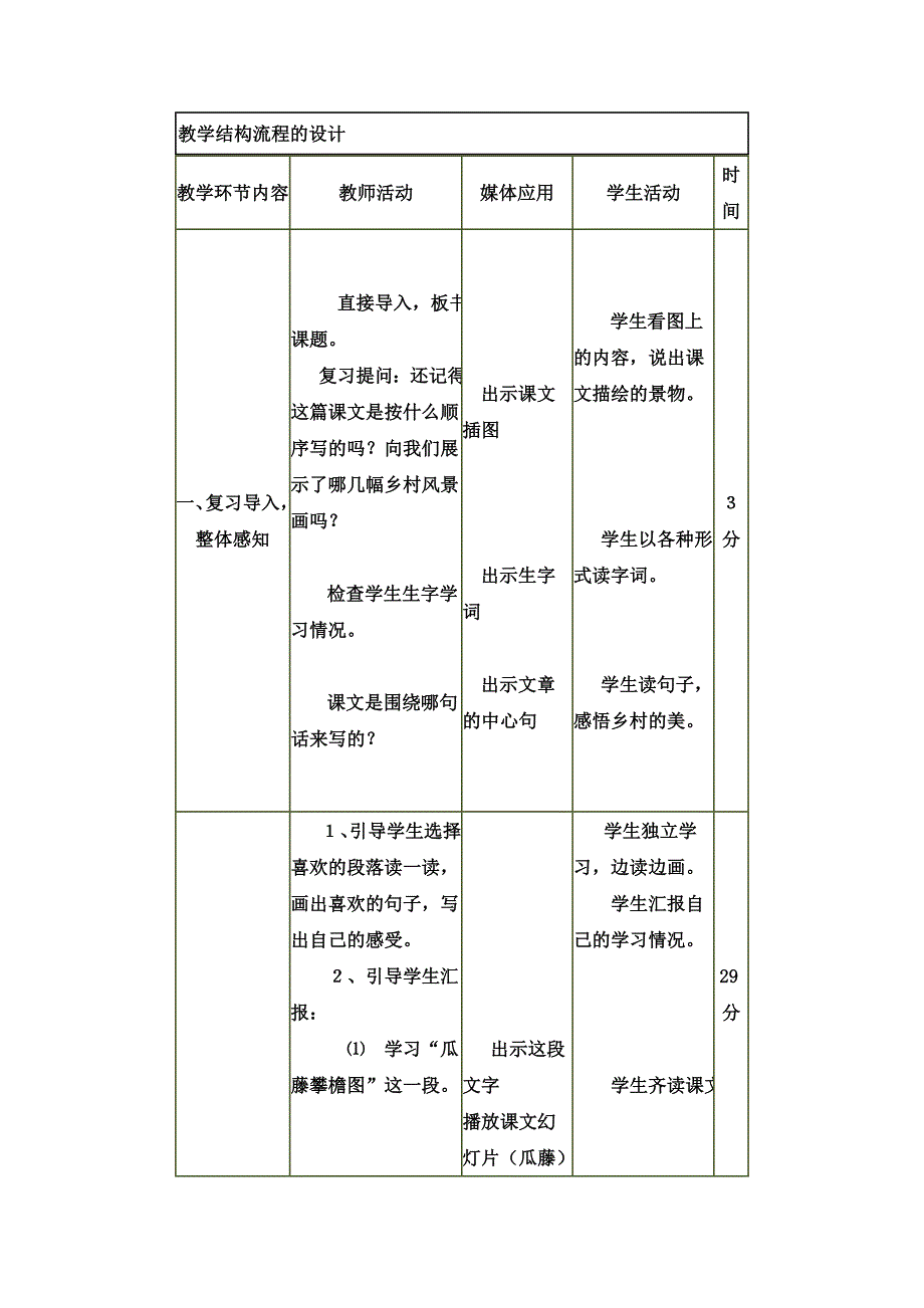 乡下人家教案)_第3页