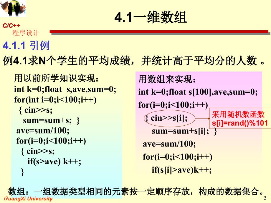 四章数组与指针ppt课件_第3页