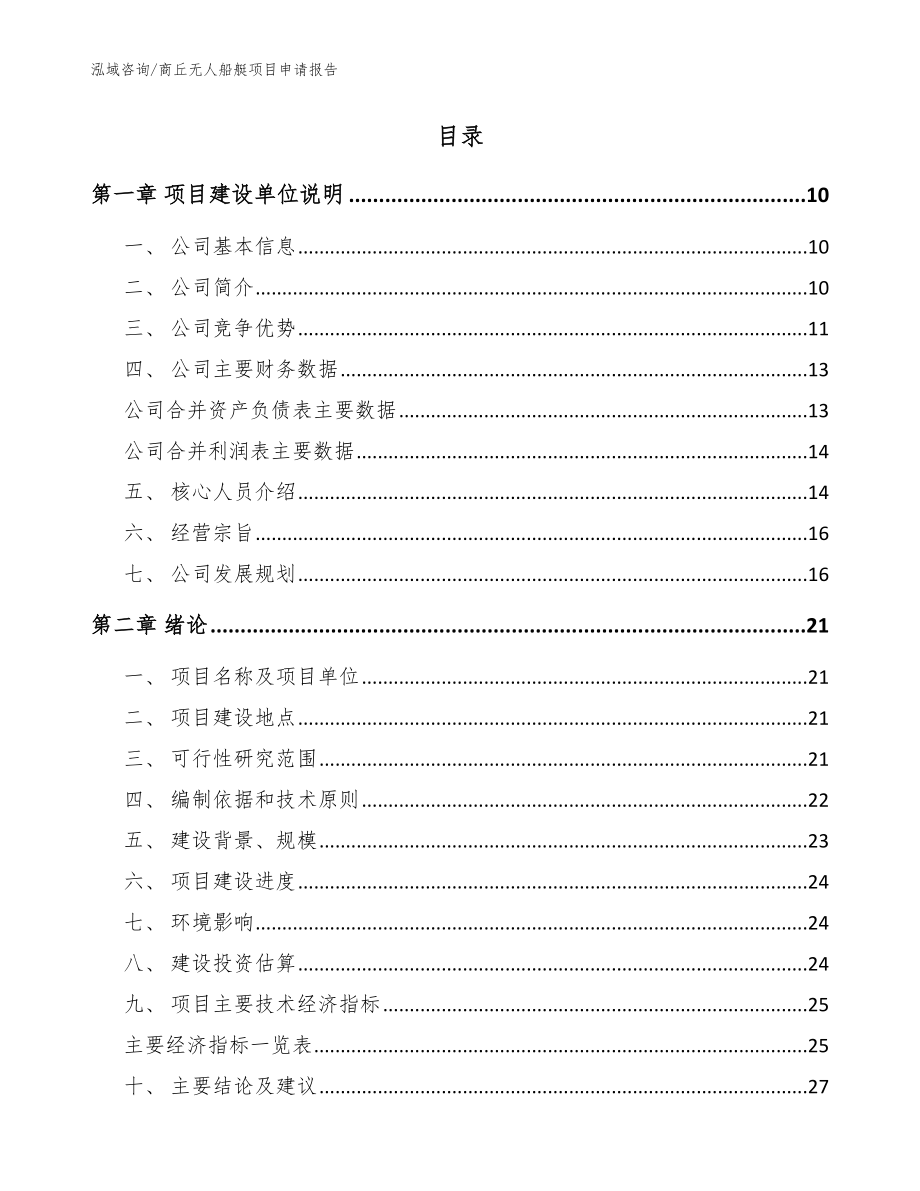 商丘无人船艇项目申请报告（范文模板）_第2页