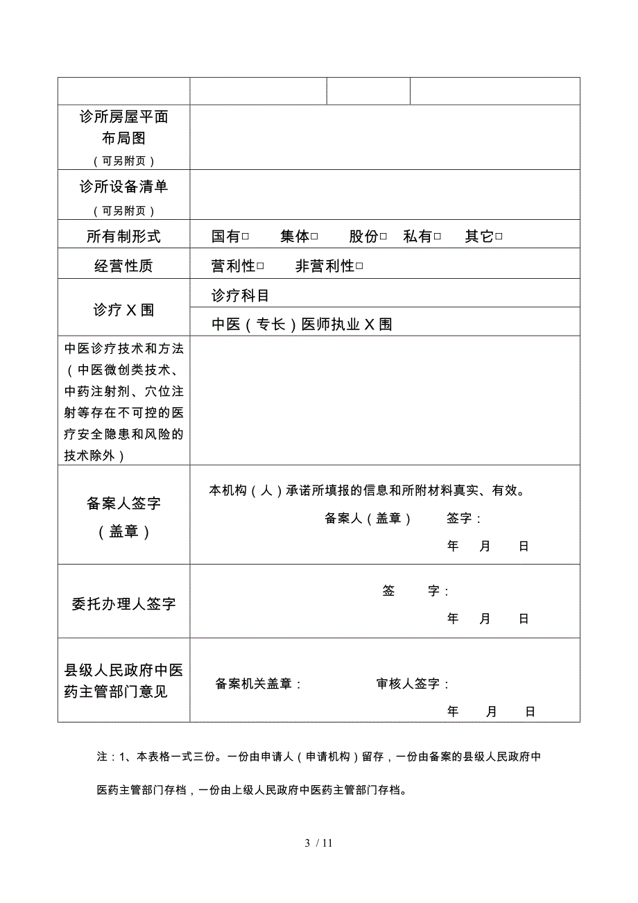 中医诊所备案所需汇报材料文书_第3页