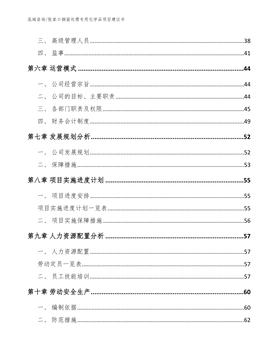 张家口铜面处理专用化学品项目建议书范文模板_第4页