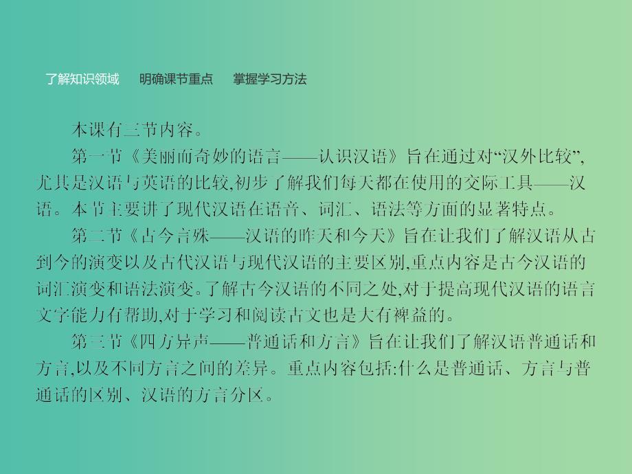 高中语文 1.1 美丽而奇妙的语言-认识汉语课件 新人教选修《语言文字应用》.ppt_第2页