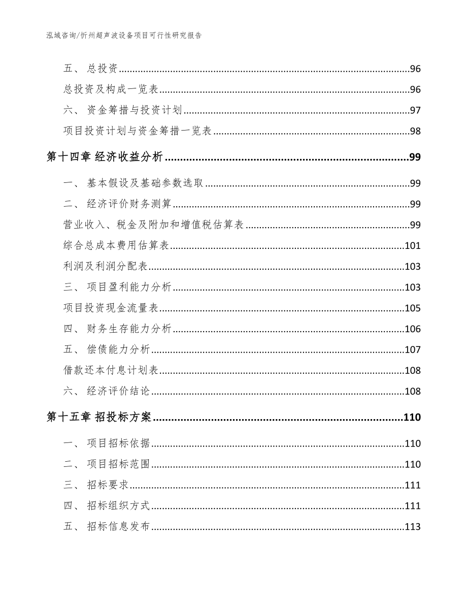 忻州超声波设备项目可行性研究报告（模板参考）_第4页