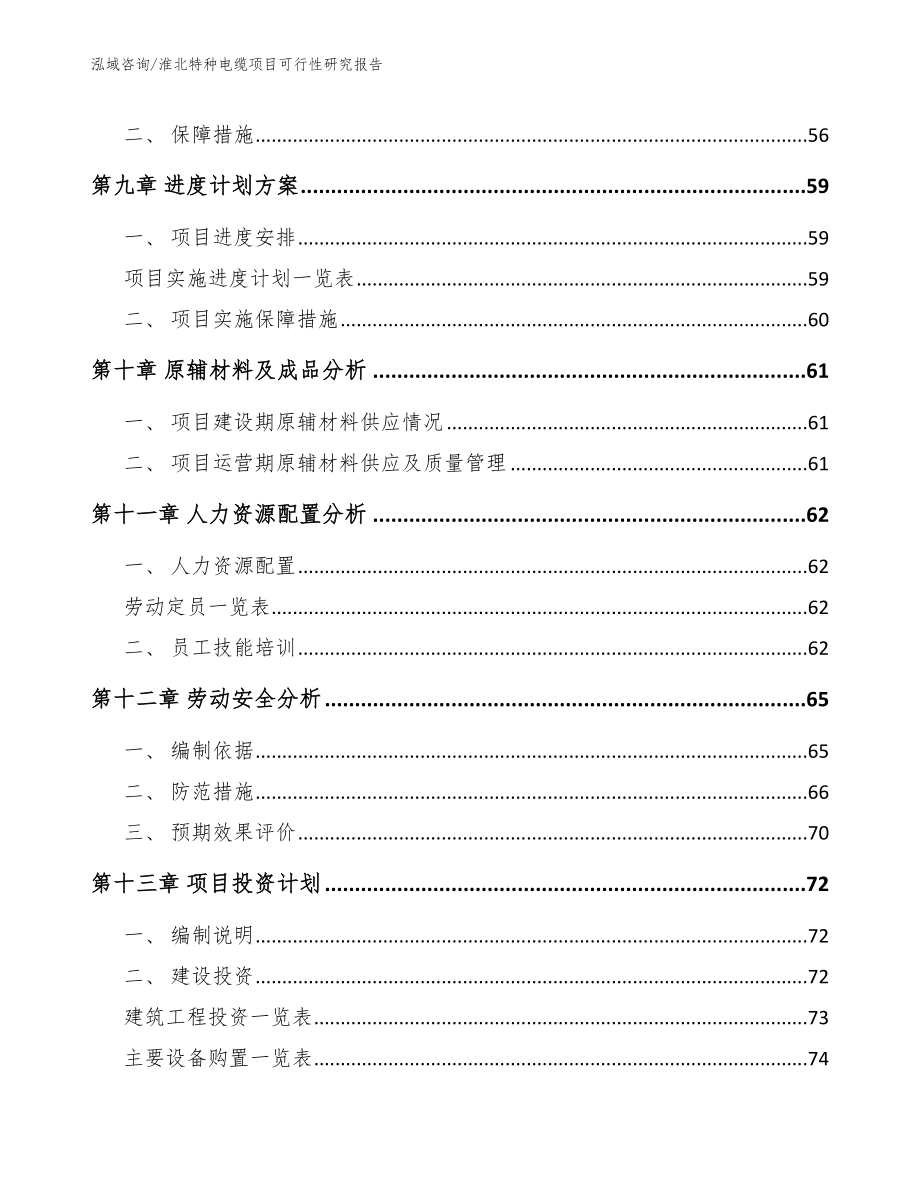 淮北特种电缆项目可行性研究报告（参考范文）_第3页