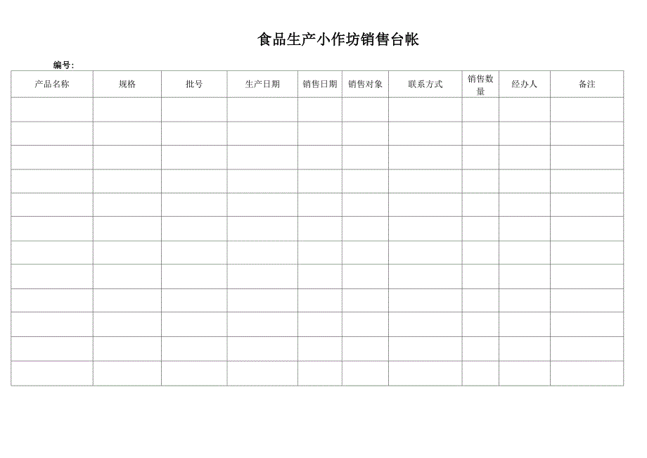 食品生产小作坊进货台帐_第3页