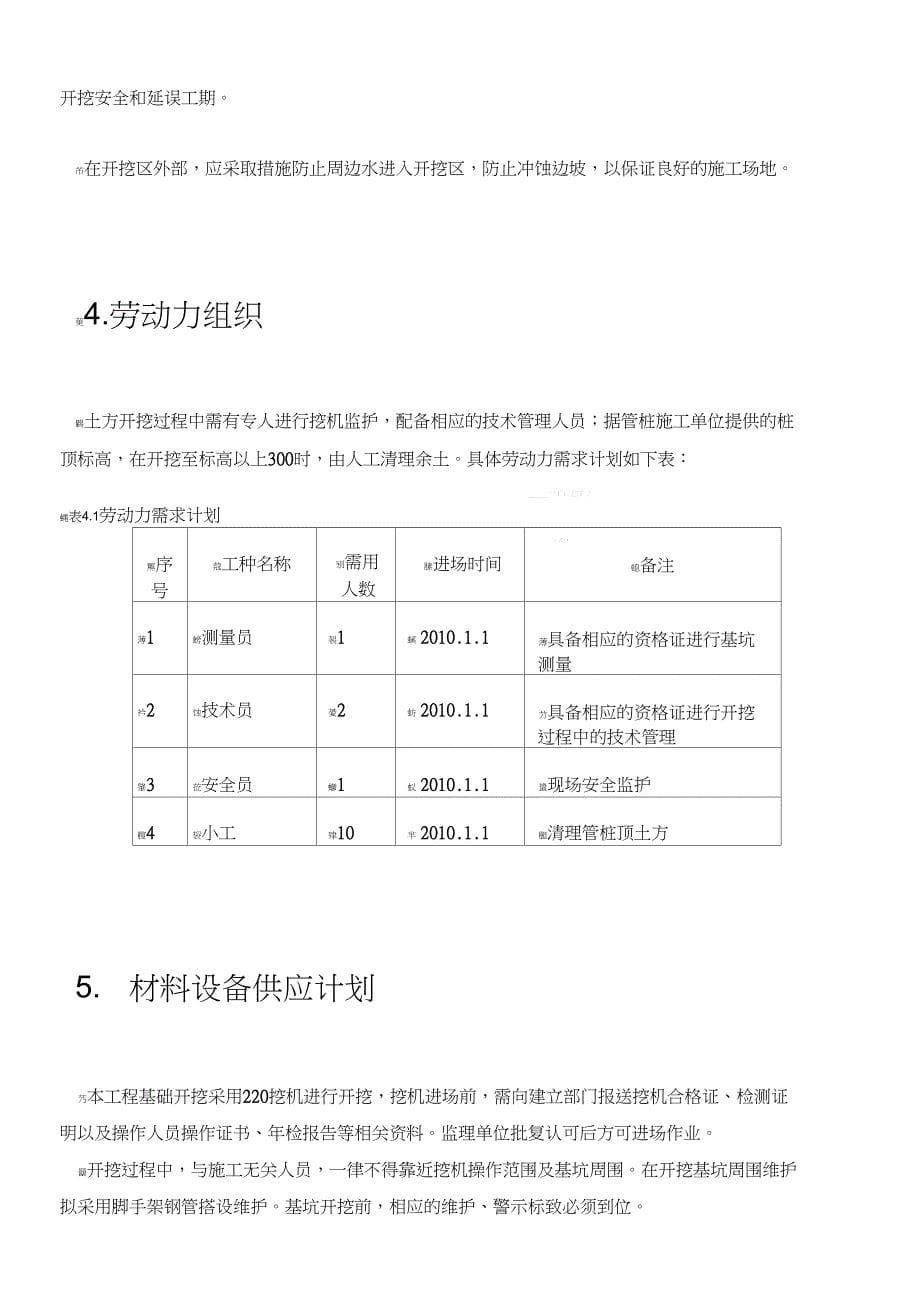 基坑开挖深度超过3米开挖专项安全方案_第5页