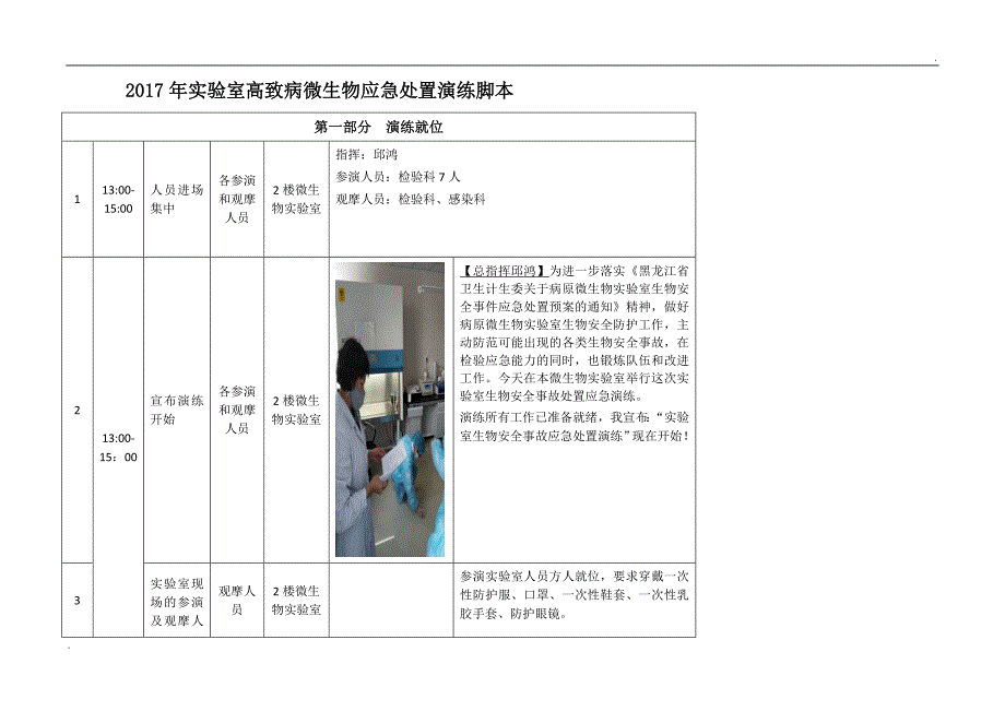 实验室生物安全事故联合处置应急演练脚本(正式版)).doc_第1页