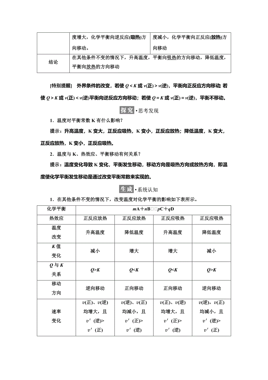 【最新版】高中化学鲁科版选修4教学案：第2章 第2节 第2课时 反应条件对化学平衡的影响 Word版含解析_第2页