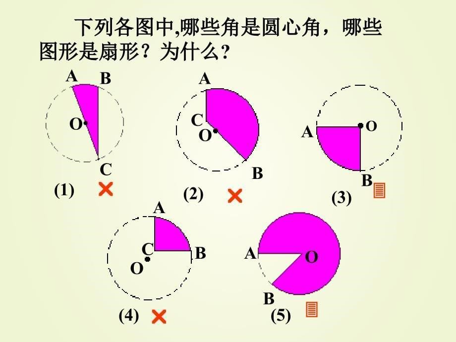 人教版版数学六年级上册扇形的面积课件_第5页