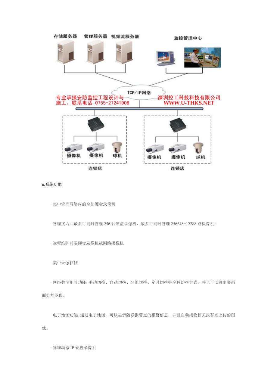 连锁加盟机构联网音视频监控系统方案_第3页