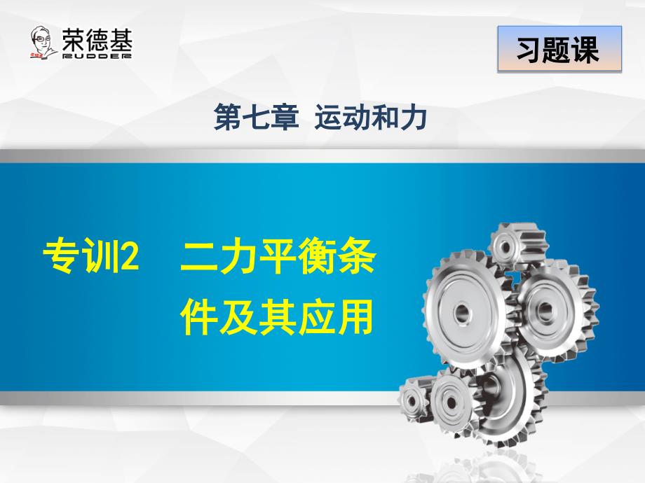 沪科版八年级物理课件第7章专训2二力平衡条件及其应用_第1页