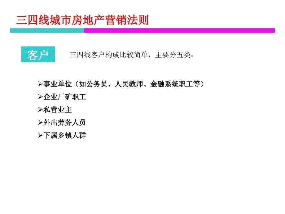 三四线城市房地产营销方法ppt课件_第5页