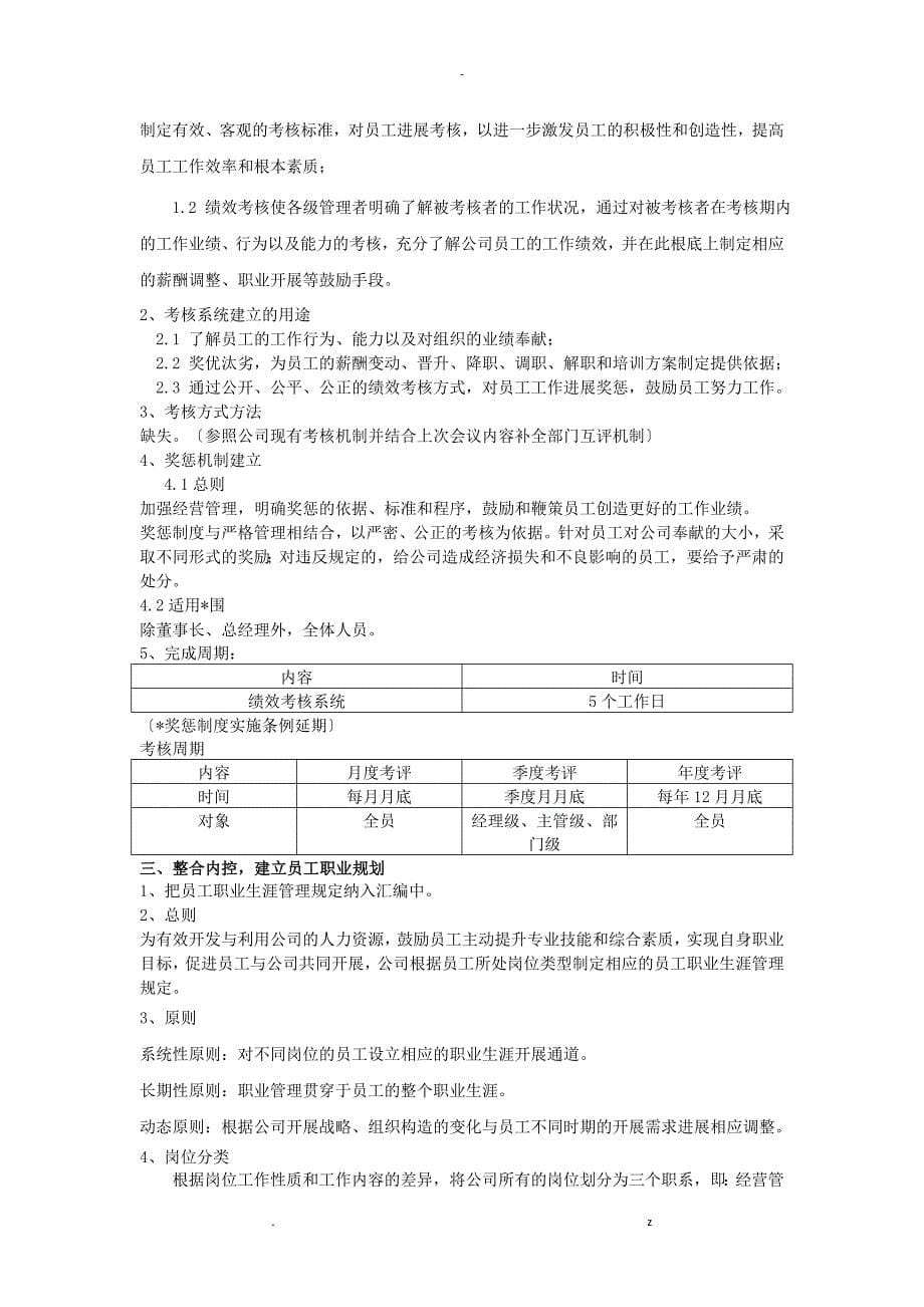 公司企业制度体系建设及实施规划设计方案_第5页