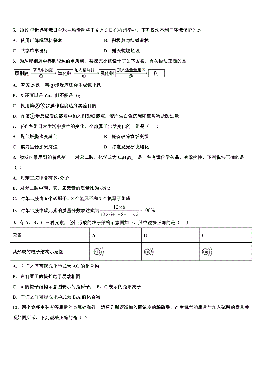 2022-2023学年安徽省淮北市第二中学中考冲刺卷化学试题含解析.doc_第2页