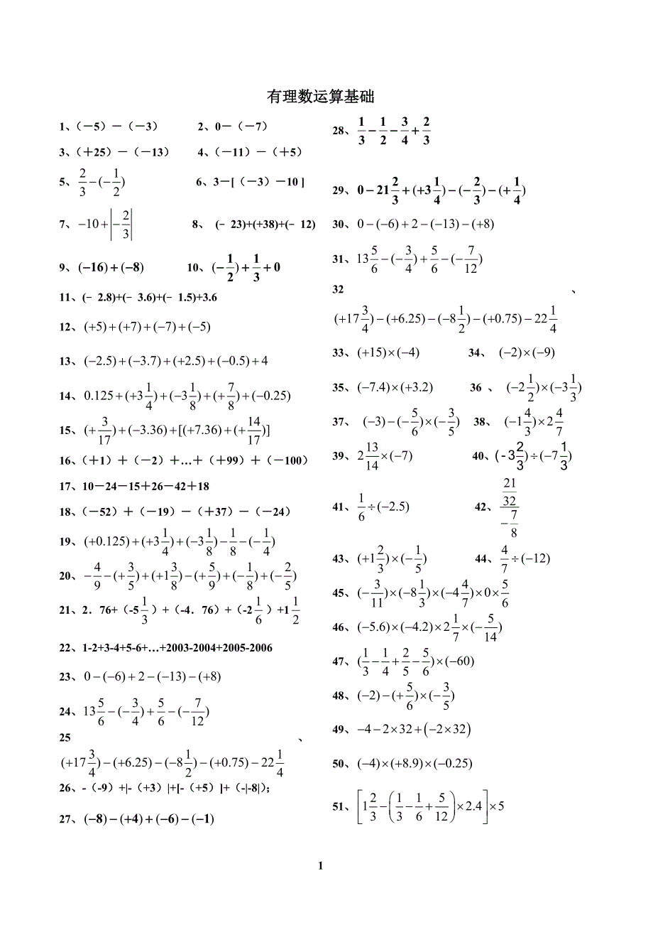 新七年级讲义2有理数运算基础.doc_第1页