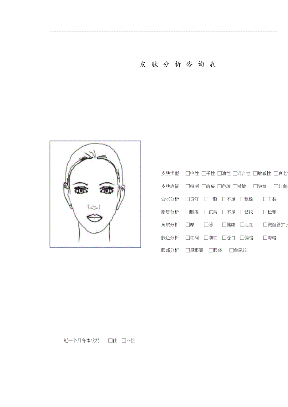 皮肤咨询分析表[共2页]_第1页
