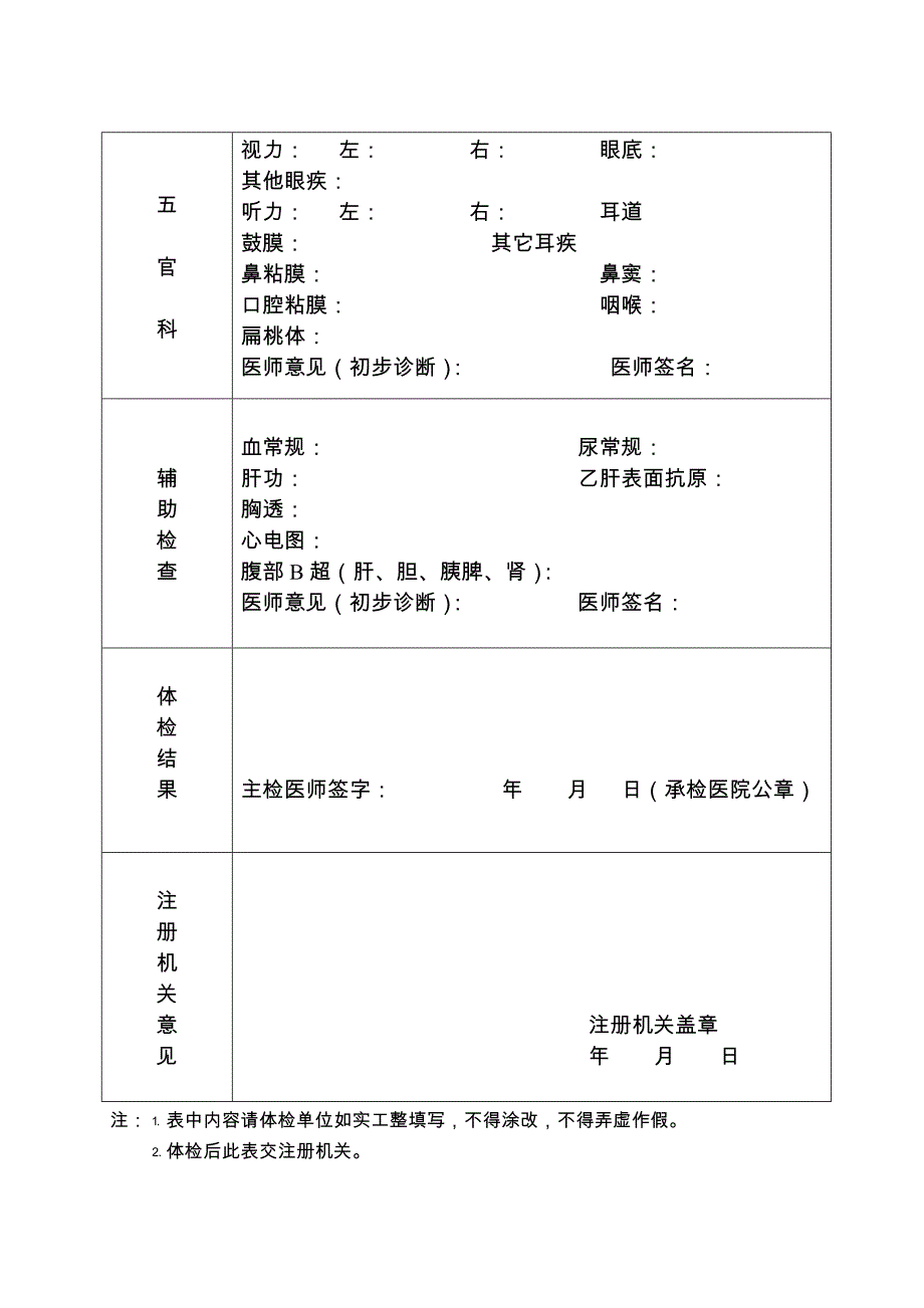 山东省医师执业注册健康体检表.doc_第4页