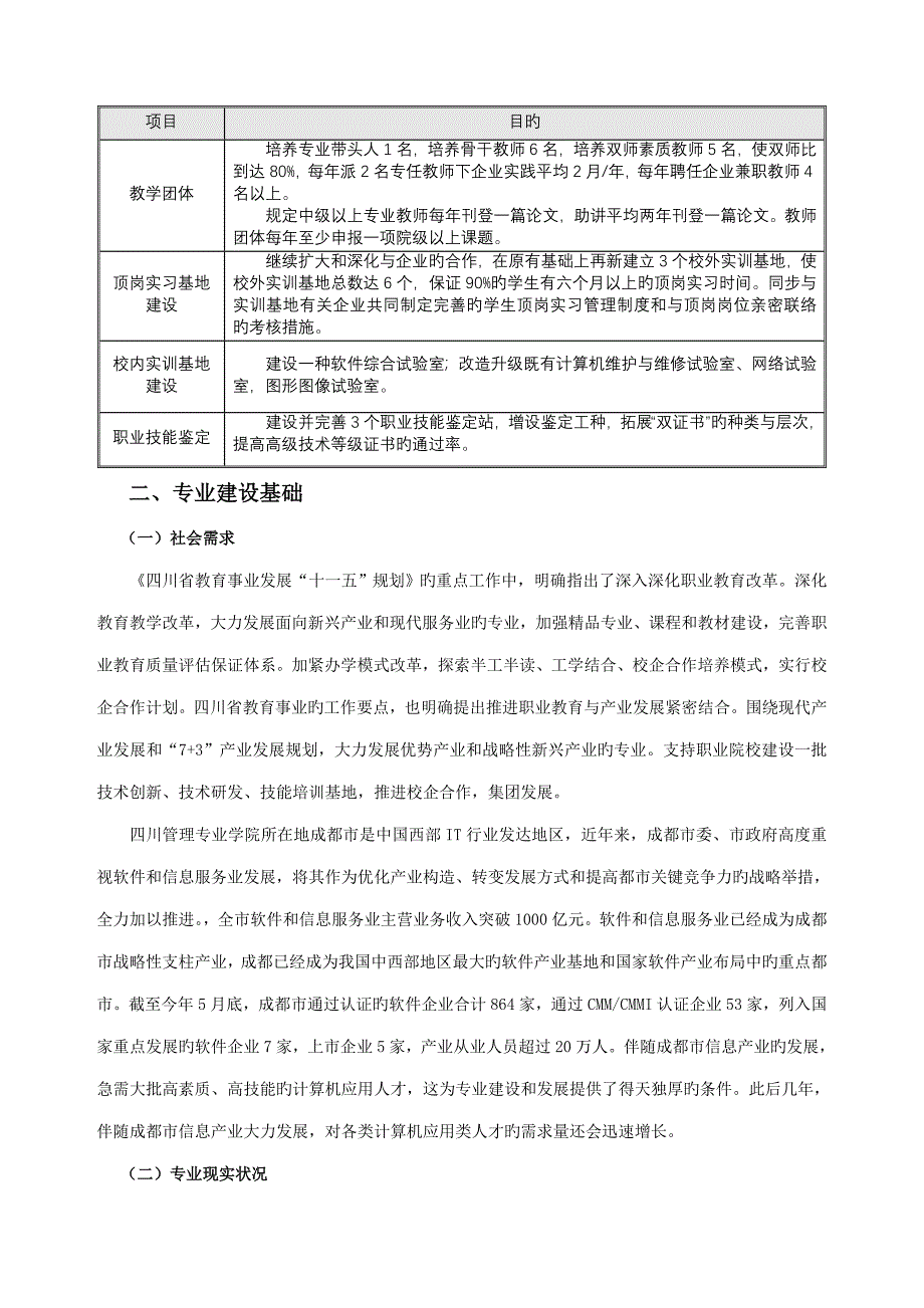 计算机应用技术专业建设发展方案_第3页