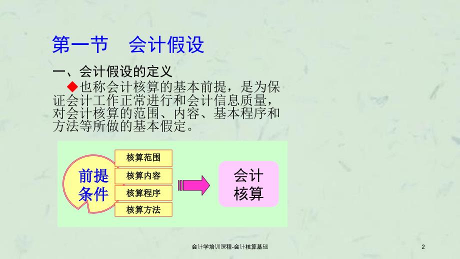 会计学培训课程会计核算基础课件_第2页