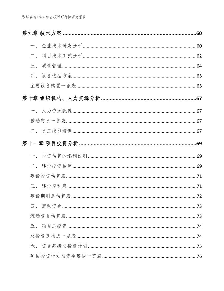 泰安桩基项目可行性研究报告_模板范本_第3页