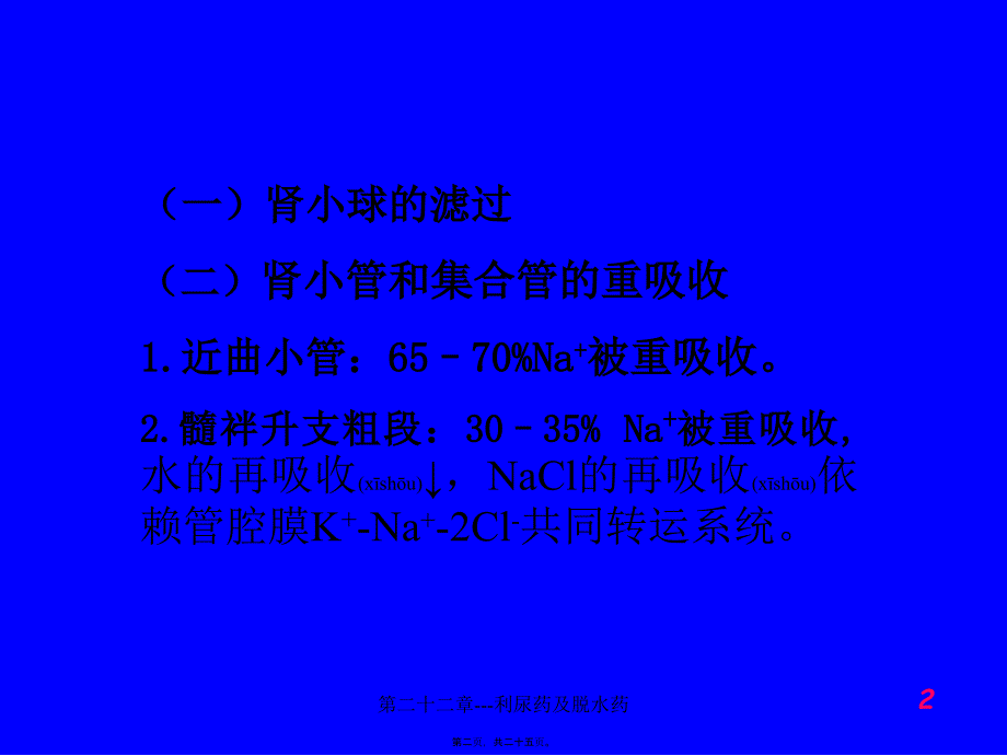 第二十二章---利尿药及脱水药课件_第2页