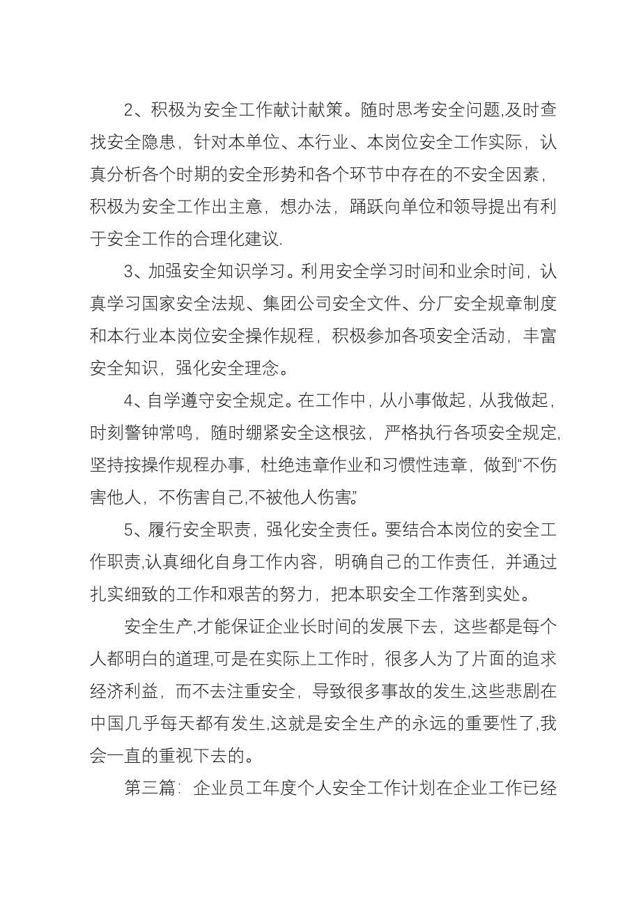 企业安全个人工作计划.docx_第5页